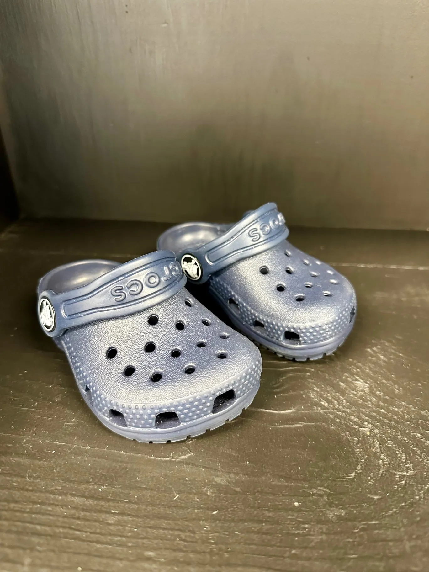 4 Navy Blue Crocs Clogs