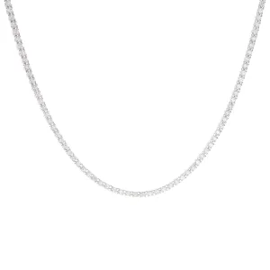 4.06ct 18k White Gold Diamond Necklace