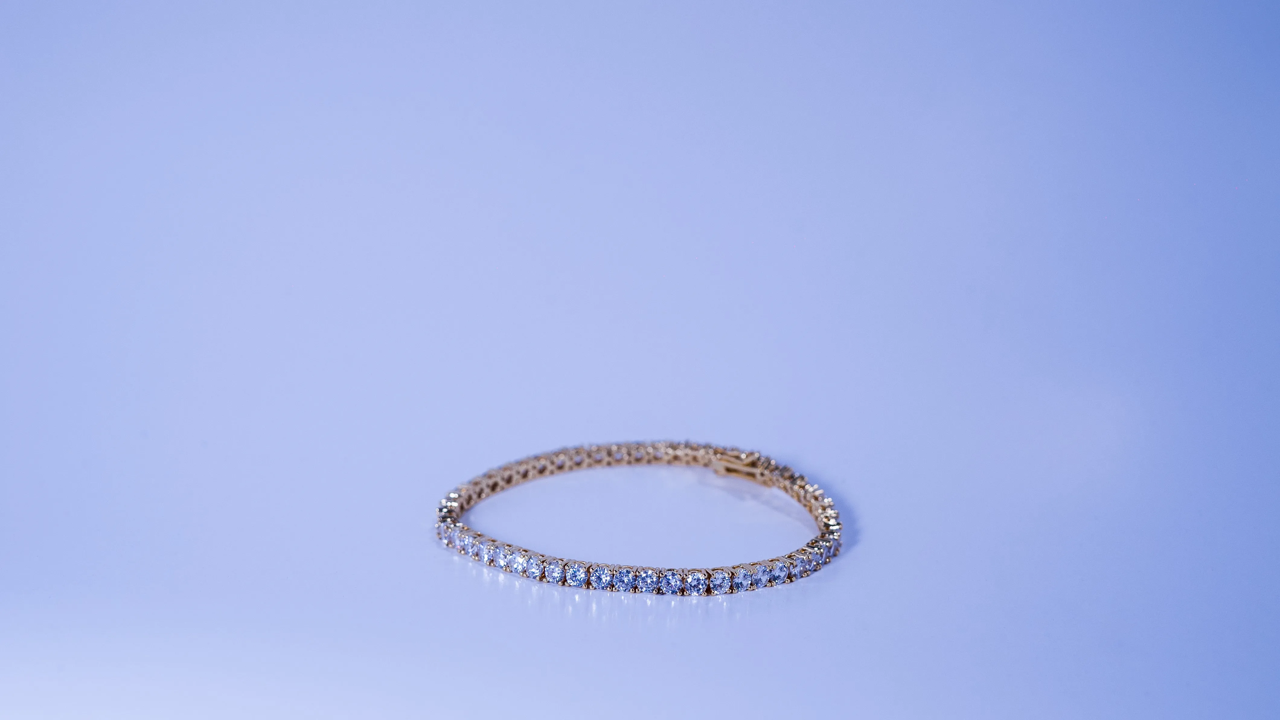 4MM Tennis Bracelet in Yellow Gold