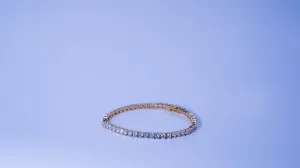 4MM Tennis Bracelet in Yellow Gold