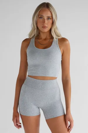 5" Signature Bike Shorts - Marl Grey