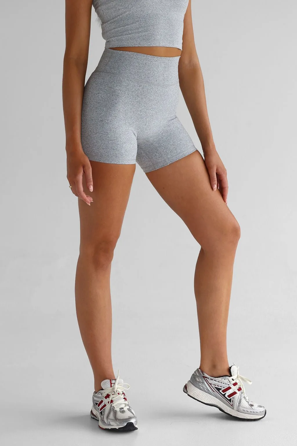 5" Signature Bike Shorts - Marl Grey