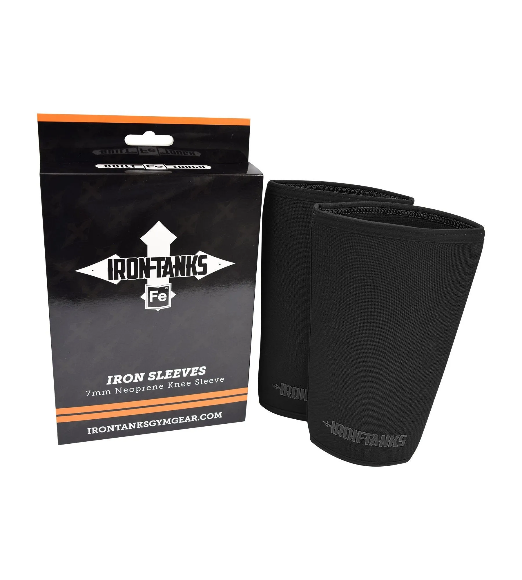 7mm Iron Knee Sleeves V2 - Immortal Black