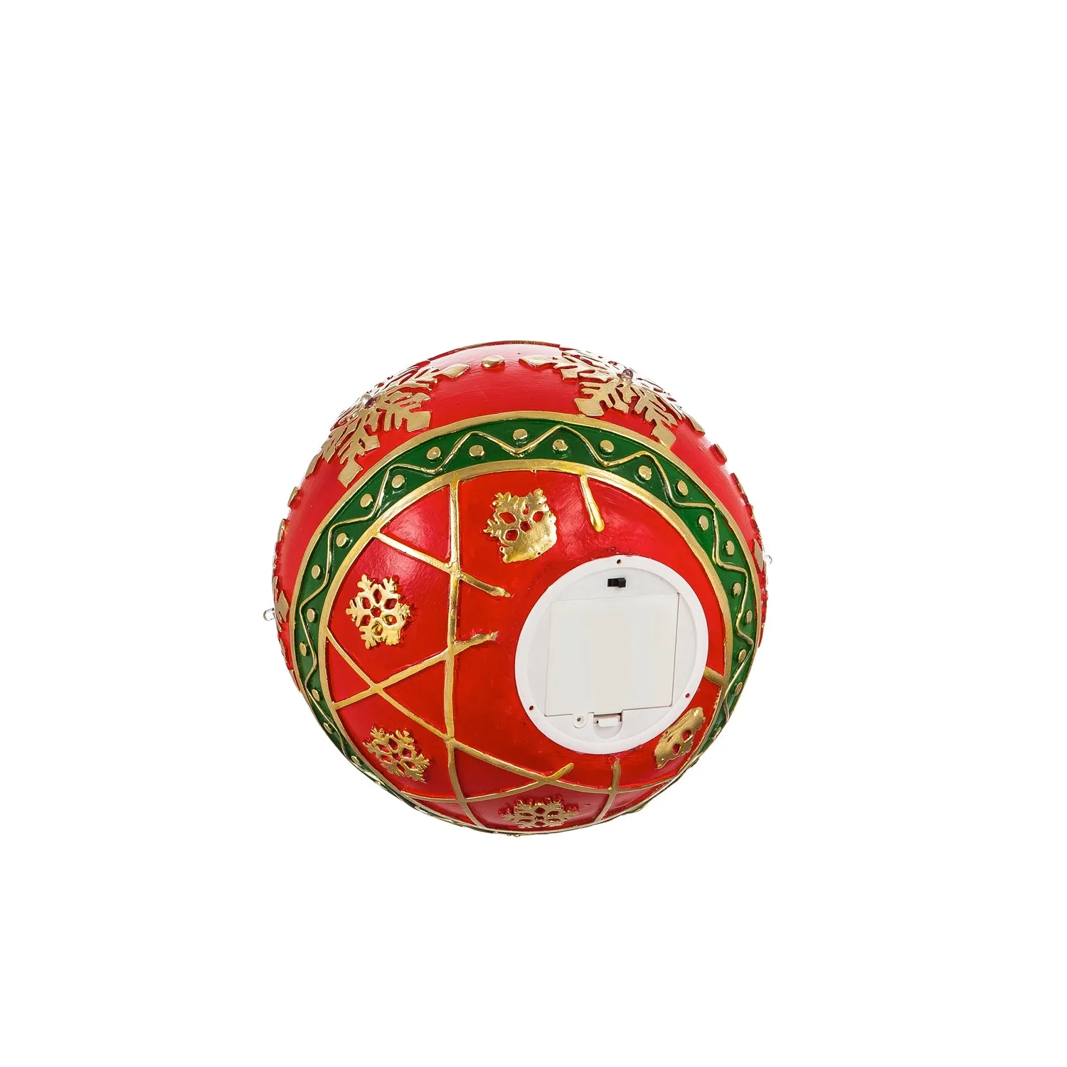 8" Battery Operated Ornament Outdoor Ornament, Red,2la1612