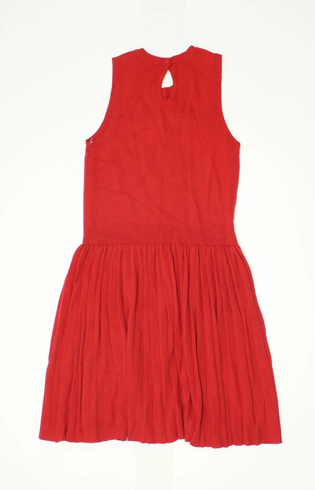 A New Day Women's Textured Sweater Dress Red Medium