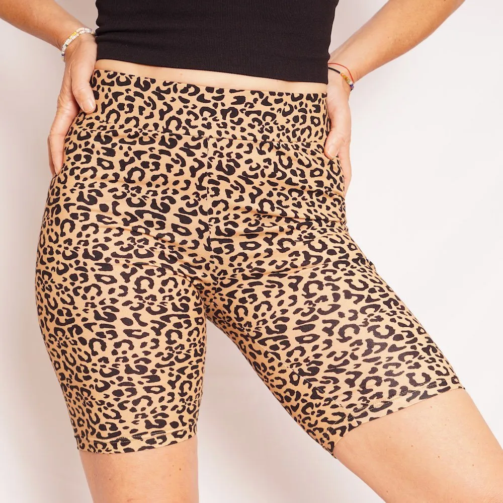ADULT Leopard Print Speedy Biker I Jungle