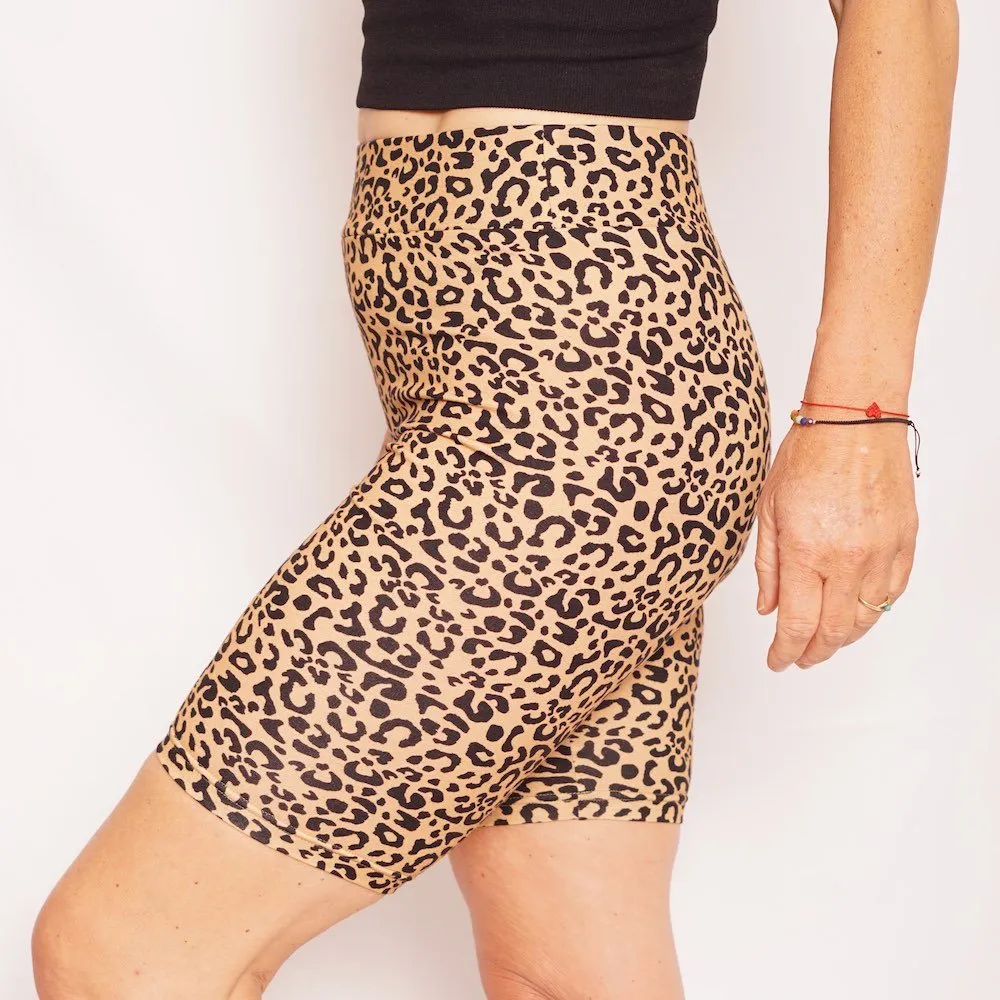 ADULT Leopard Print Speedy Biker I Jungle