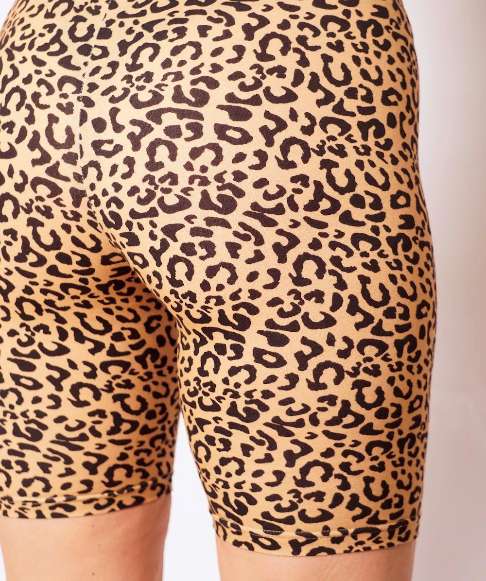 ADULT Leopard Print Speedy Biker I Jungle