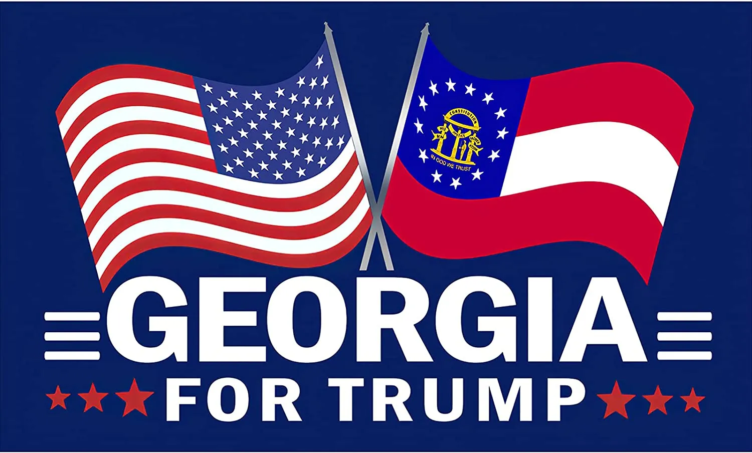 ANUFER Double Sided Donald Trump 2024 President Election Flag America States Voting Flag 3x5 foot with Grommets Pattern 23