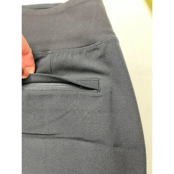 Athleta Endless Pleated Black Moisture Wicking Skort Size 8 NWT MSRP $79