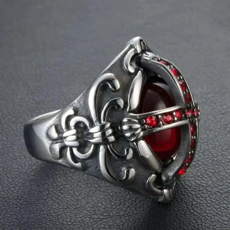 Bague en acier - Lucky 13