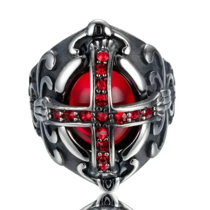 Bague en acier - Lucky 13