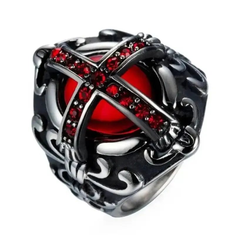 Bague en acier - Lucky 13