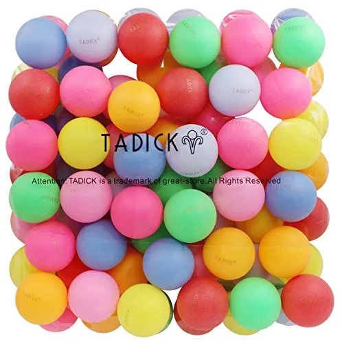 Beer Ping Pong Balls Assorted Color Table Tennis Balls (50 Pack)
