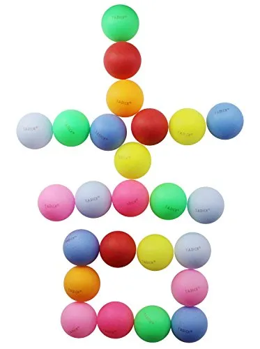 Beer Ping Pong Balls Assorted Color Table Tennis Balls (50 Pack)