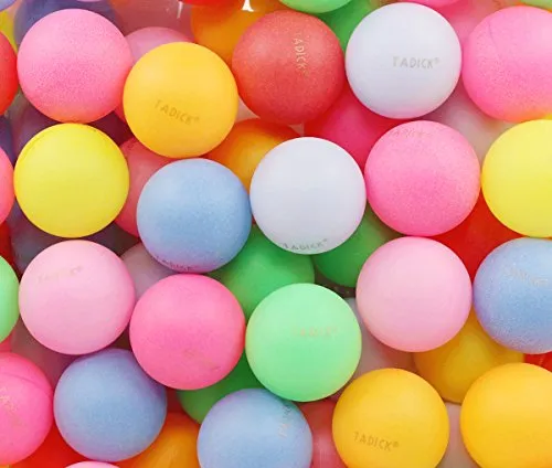 Beer Ping Pong Balls Assorted Color Table Tennis Balls (50 Pack)