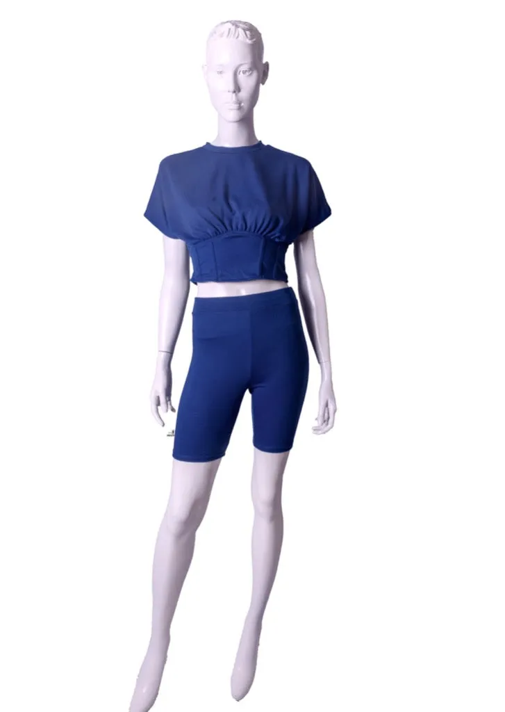 Biker Babe Two Piece Biker Short Sets