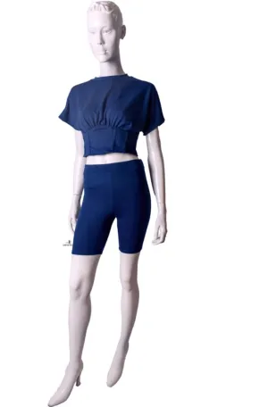 Biker Babe Two Piece Biker Short Sets