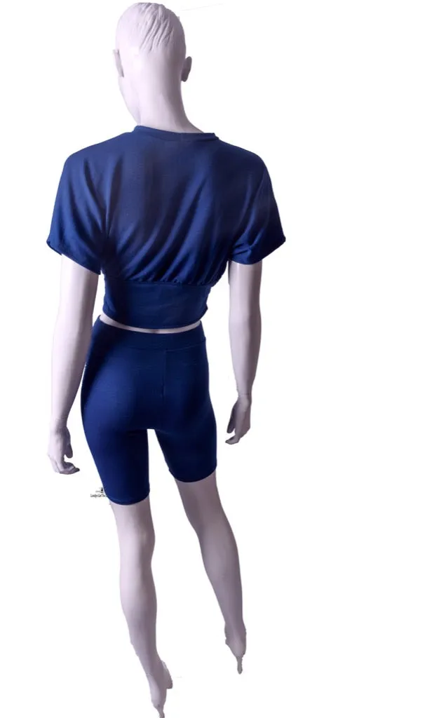 Biker Babe Two Piece Biker Short Sets