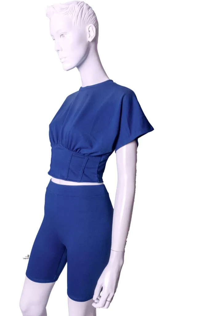 Biker Babe Two Piece Biker Short Sets