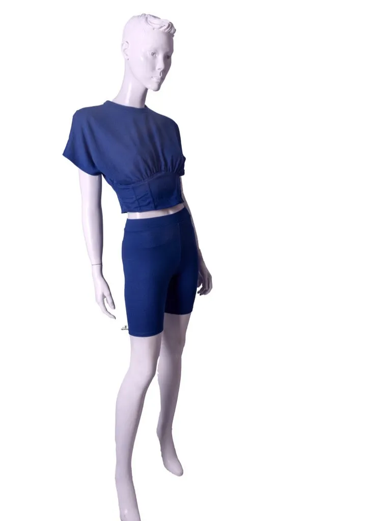 Biker Babe Two Piece Biker Short Sets