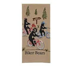 Biker Bears Dishtowel