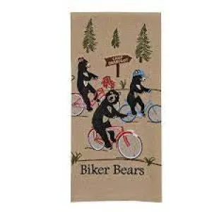 Biker Bears Dishtowel