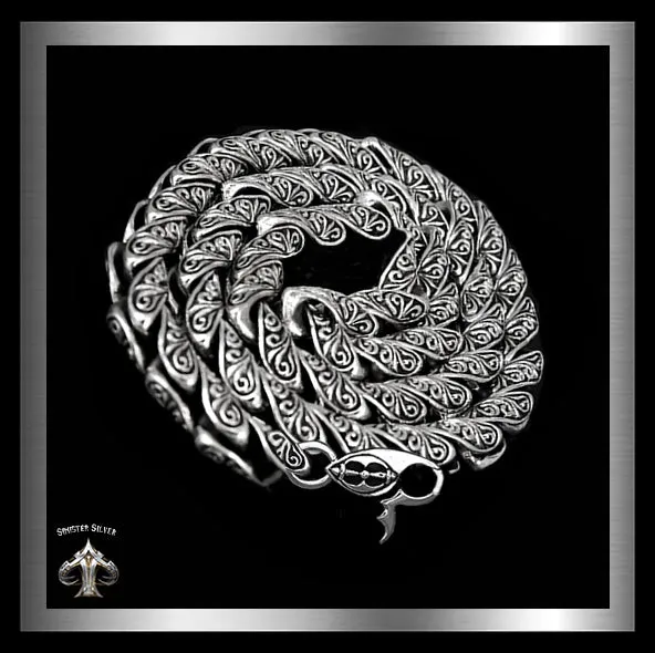 Biker Necklace Viking Chain Sterling Silver 1/2 Pound