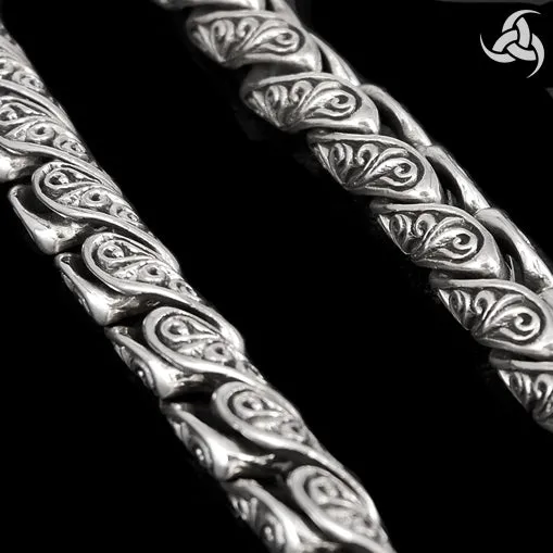 Biker Necklace Viking Chain Sterling Silver 1/2 Pound