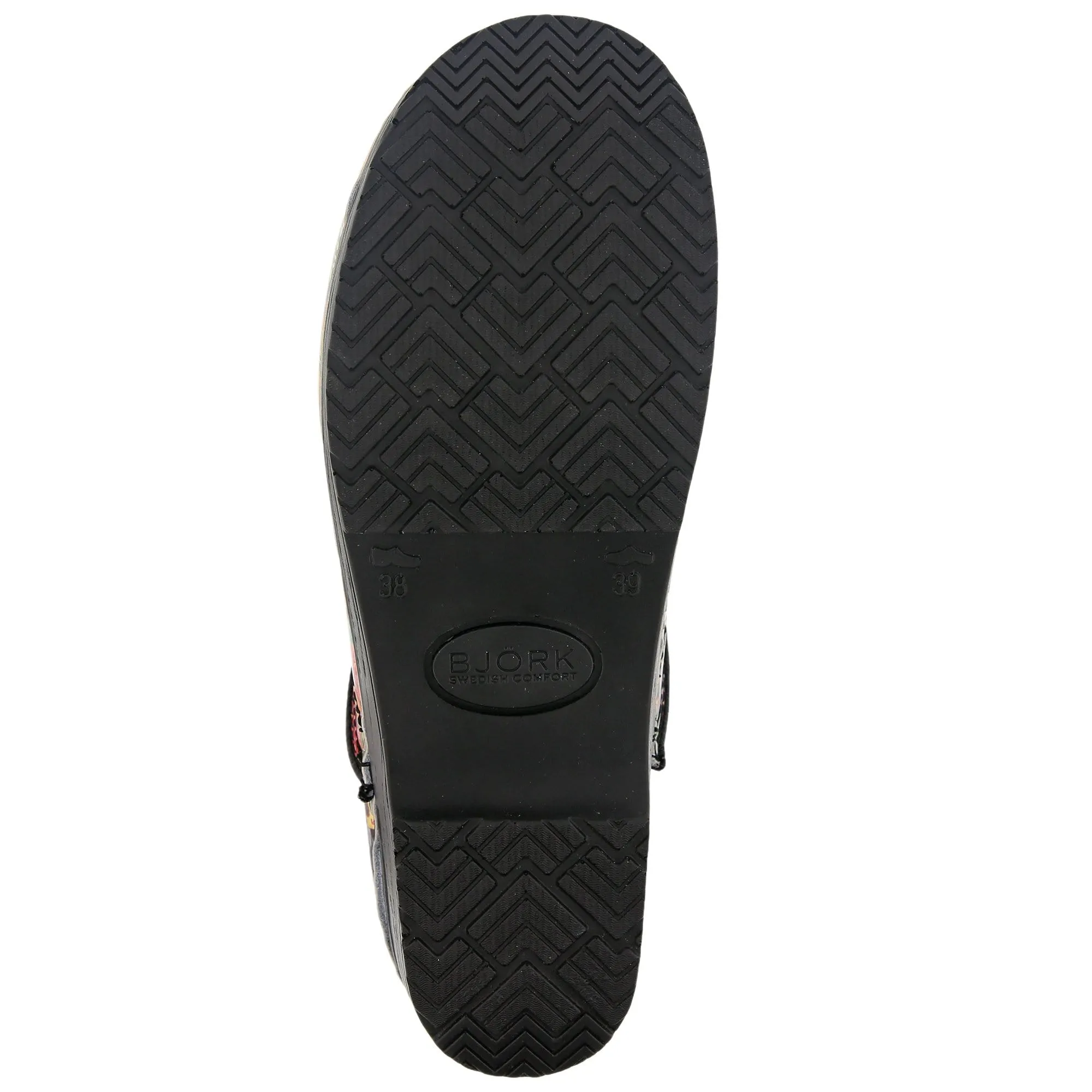 BJORK PROFESSIONAL Fjaril Butterfly Leather Clogs - CLOSEOUT