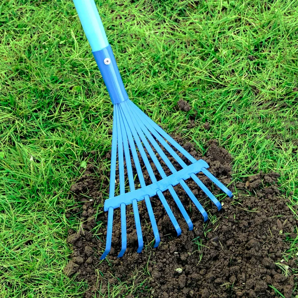 Blue Dinosaur Kids Gardening Set|Complete Metal Wheelbarrow & Tool Kids Gardening Kit Age 3 