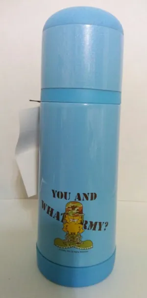 Blue Garfield Thermos You and What Army?