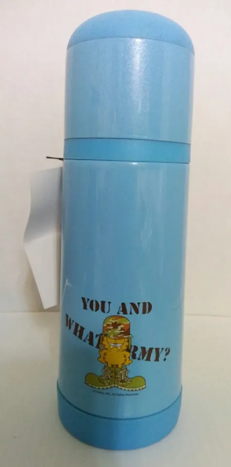 Blue Garfield Thermos You and What Army?