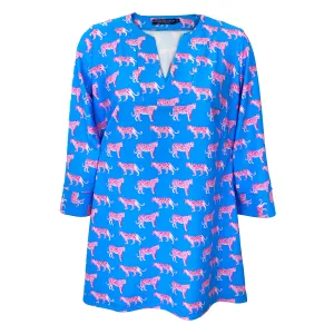 Boca Tunic Top in Cougar Romp Blue
