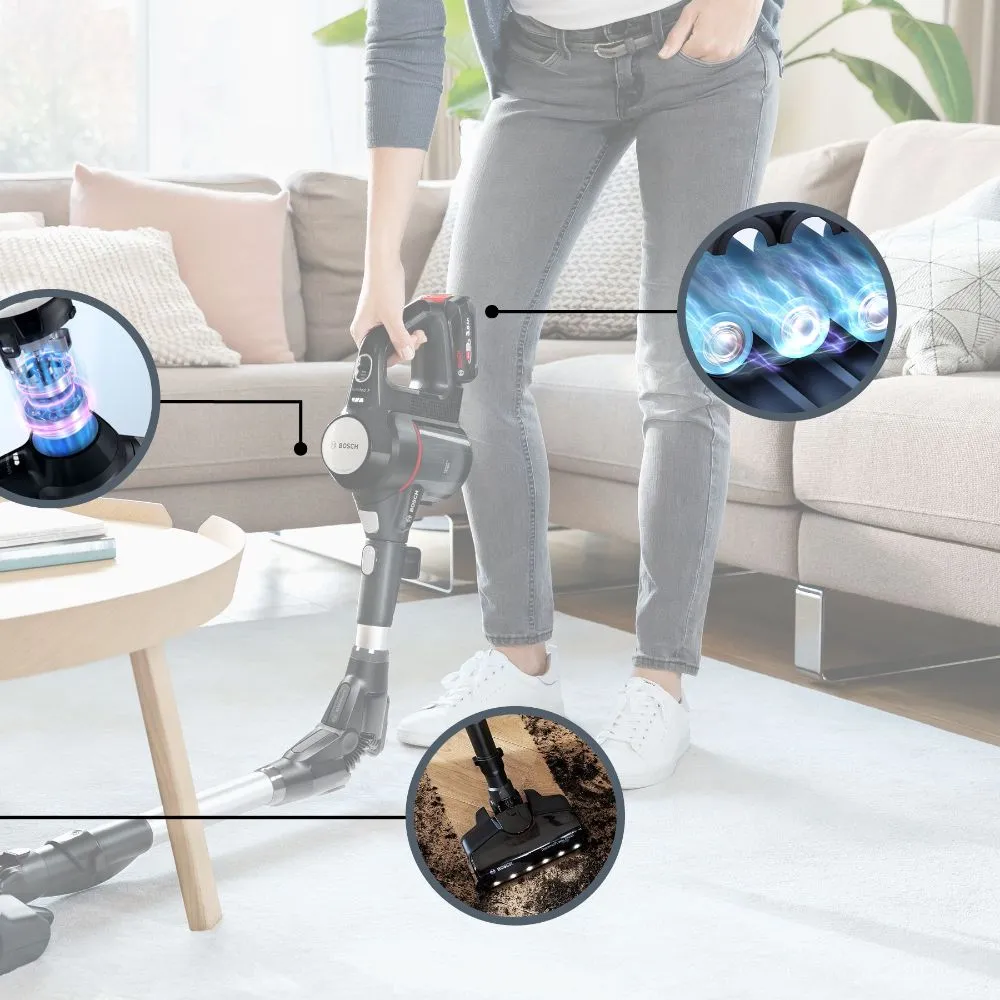 Bosch Unlimited 7 Rechargeable Premium Stick Vacuum (Black)