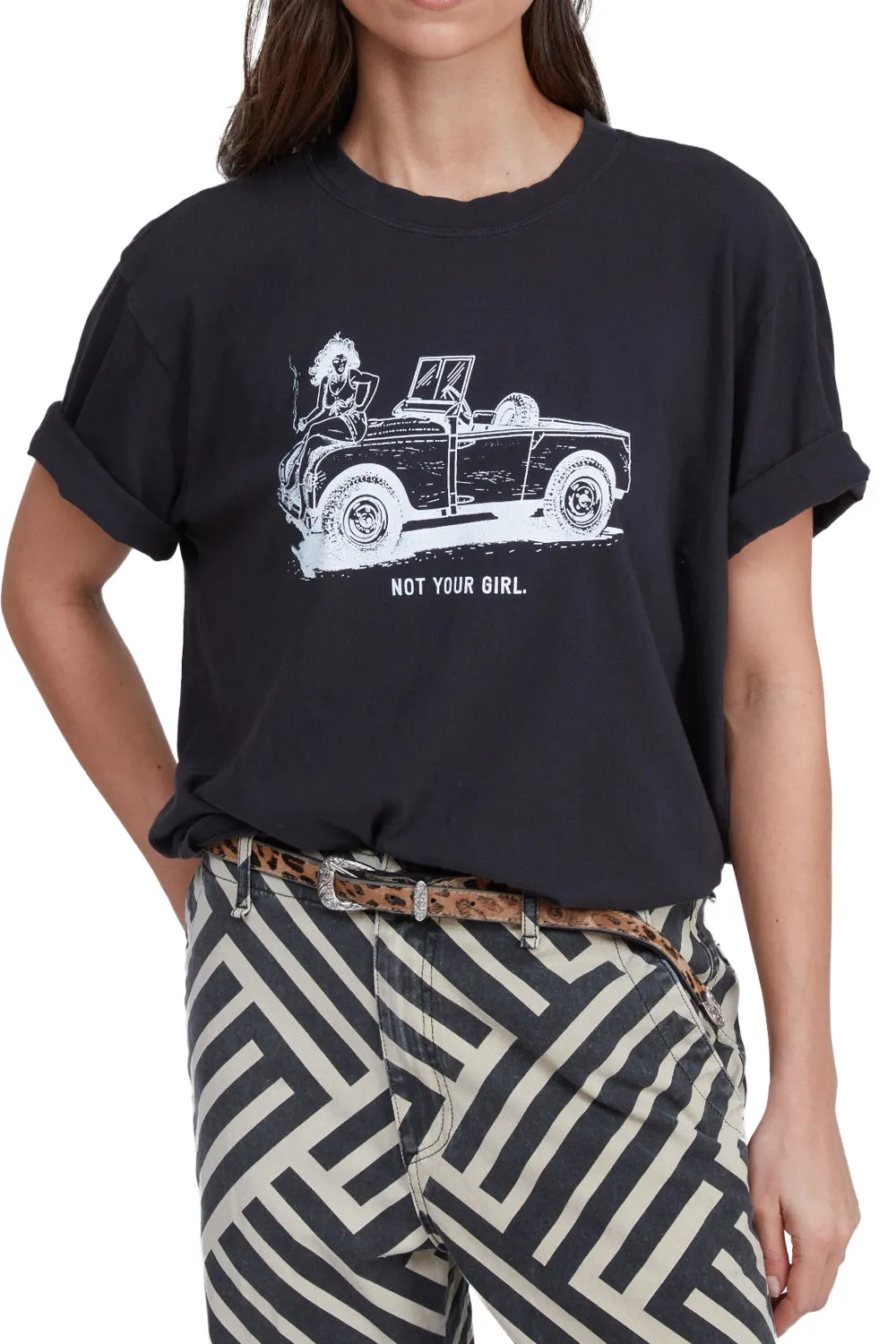 Boy Tee Printed in Not Your Girl