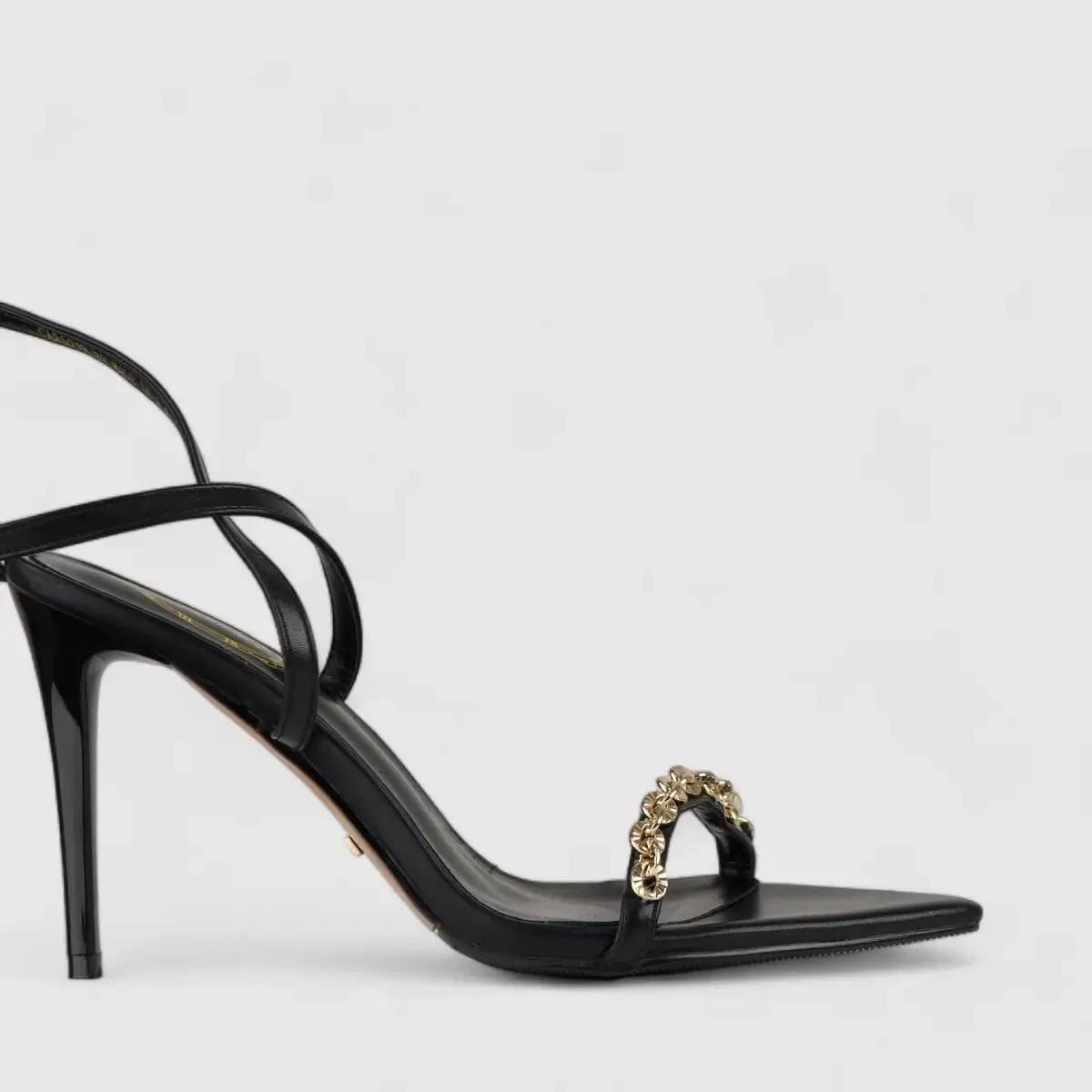 Bulbul Stiletto Heel Sandal Black CAR5019