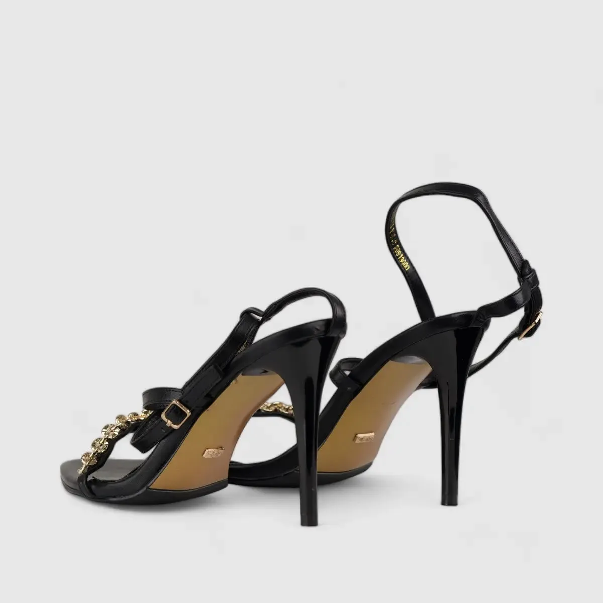 Bulbul Stiletto Heel Sandal Black CAR5019