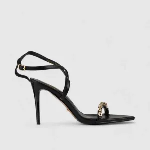 Bulbul Stiletto Heel Sandal Black CAR5019