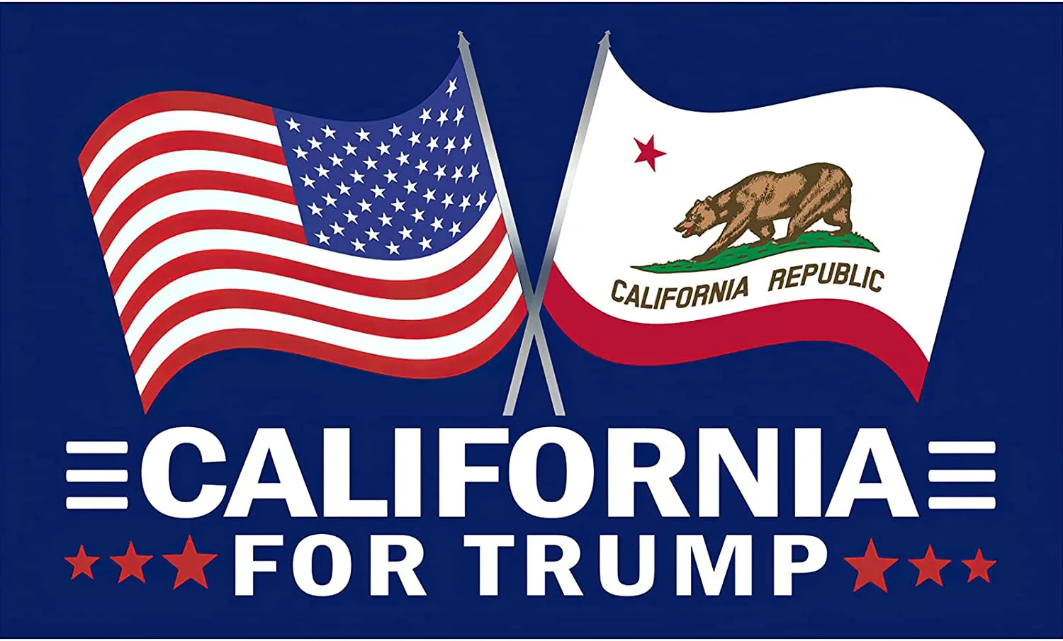 California for Trump Flag
