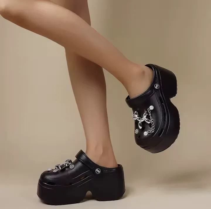 ChicLift™ Chain Wedge Clogs
