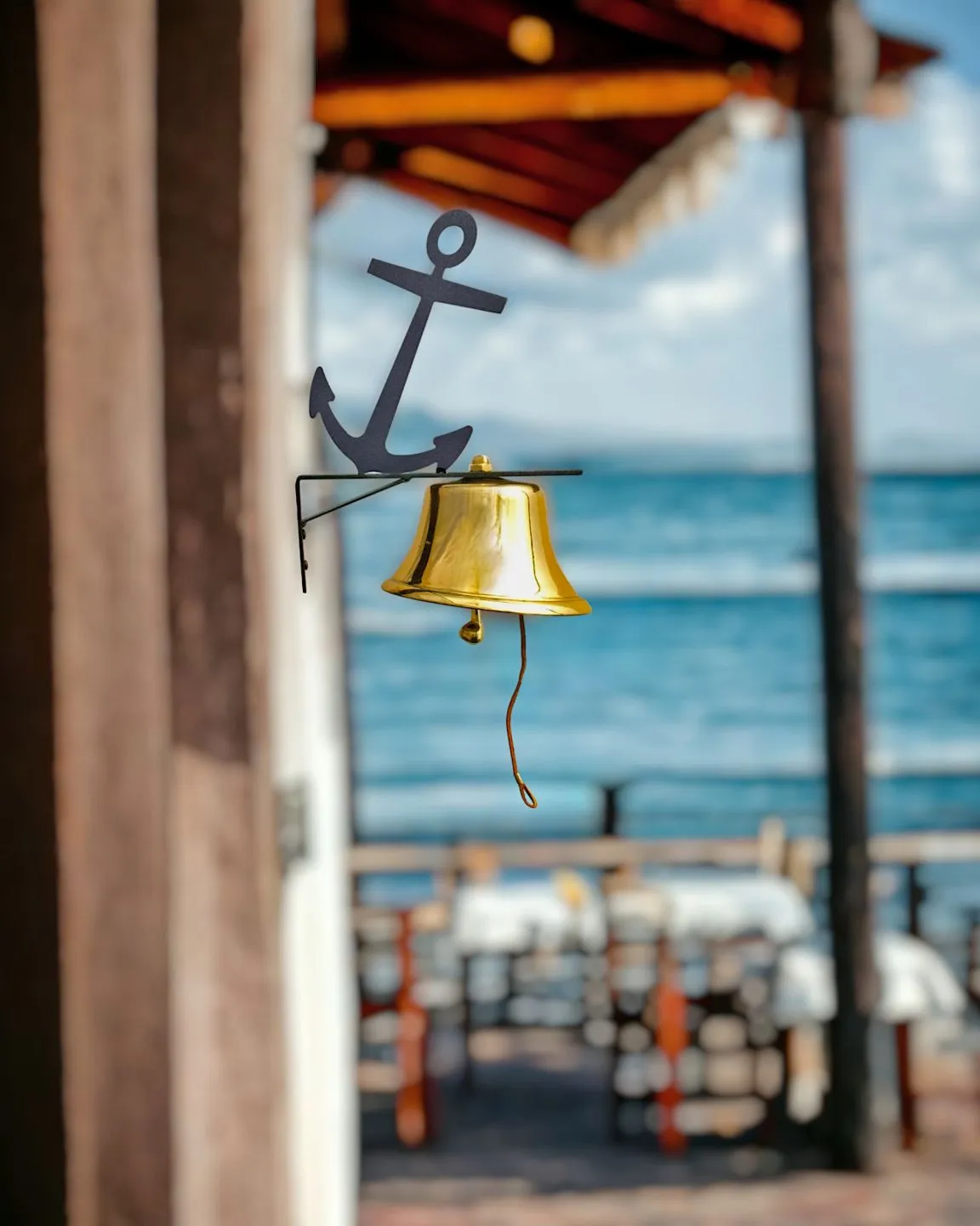 Classic Bevin Brothers Patio Bells with Silhouette Brackets