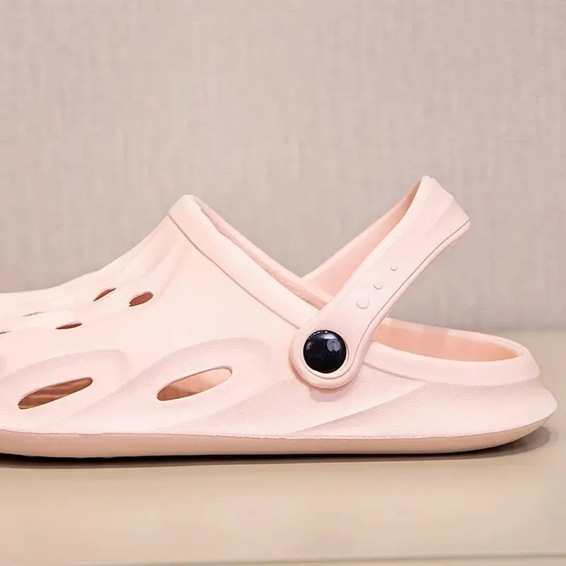 Clogs Women Sandals Summer Casual EVA Lightweight Outdoor Women's Shoes Anti Slip Thick Sole Beach Slides Couple Garden Shoes