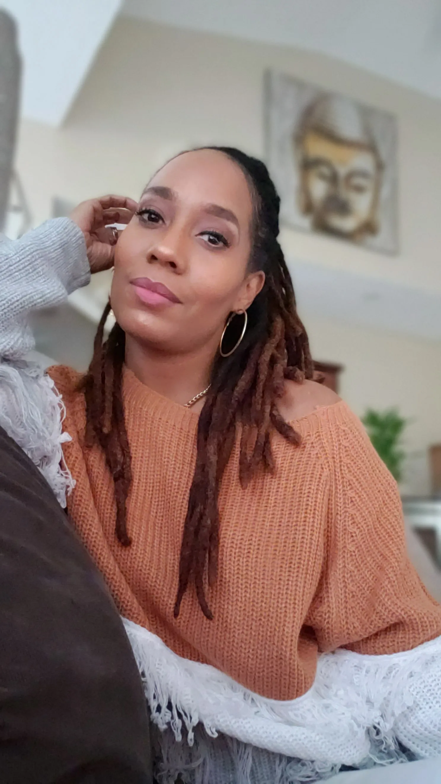 Colorblock on Tassels Sweater