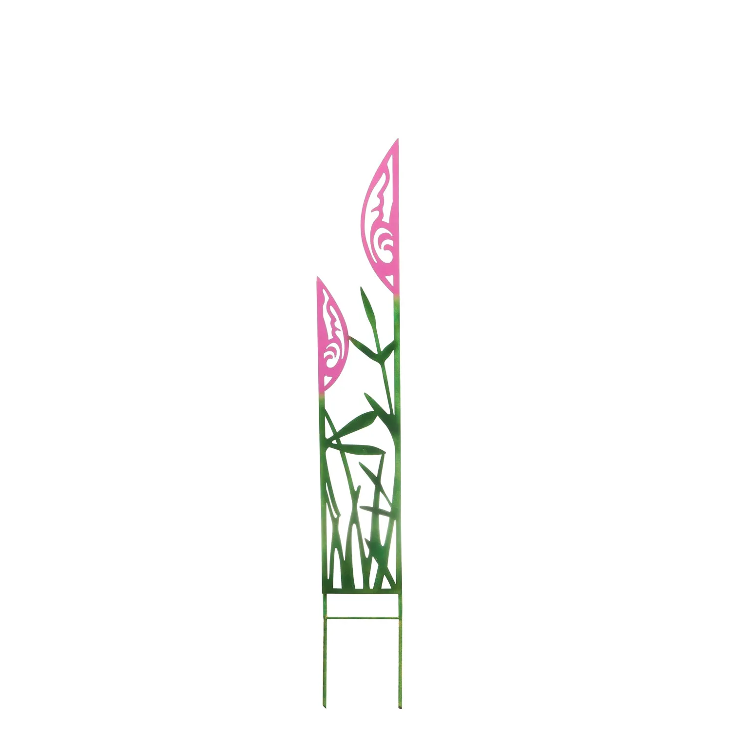 Colored Metal Panel Stakes, Flamingo,q56117
