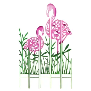 Colored Metal Panel Stakes, Flamingo,q56117