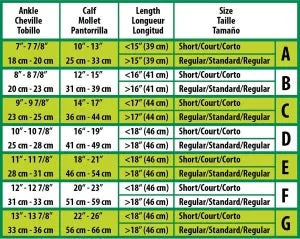 CURAD Knee-High Compression Hosiery with 15-20 mmHg, Black, Size G, Regular