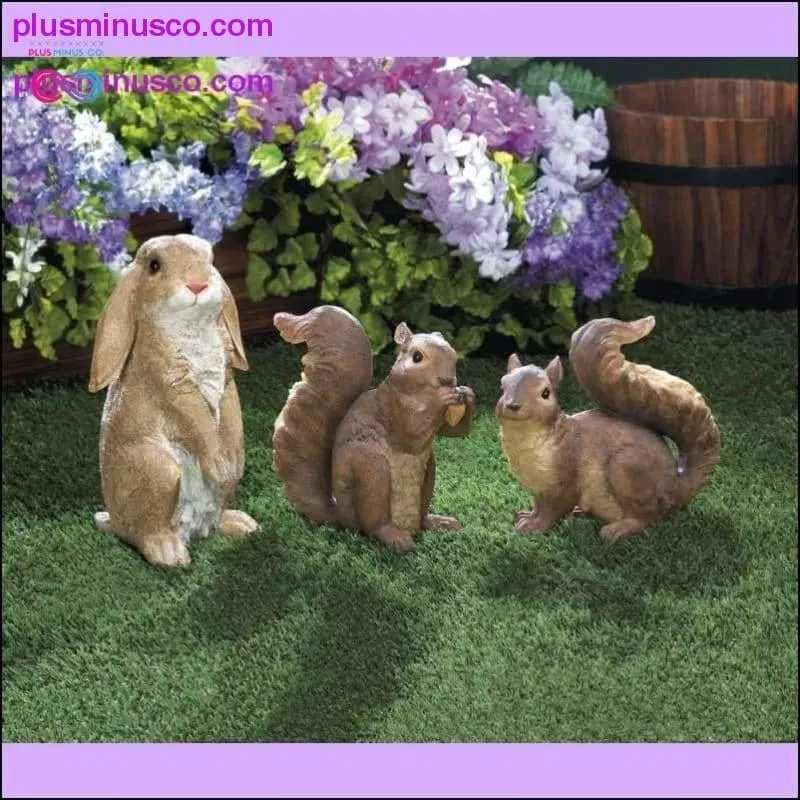 Curious Rabbit Garden Statue ll PlusMinusco.com