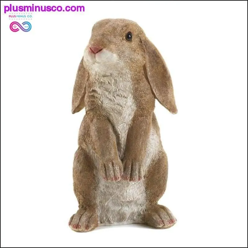 Curious Rabbit Garden Statue ll PlusMinusco.com