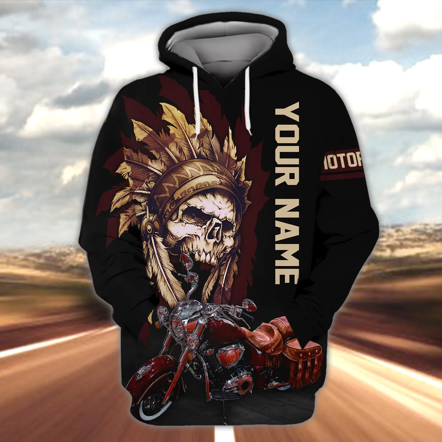 Custom Name-Hoodie-Indians Forever-HTV